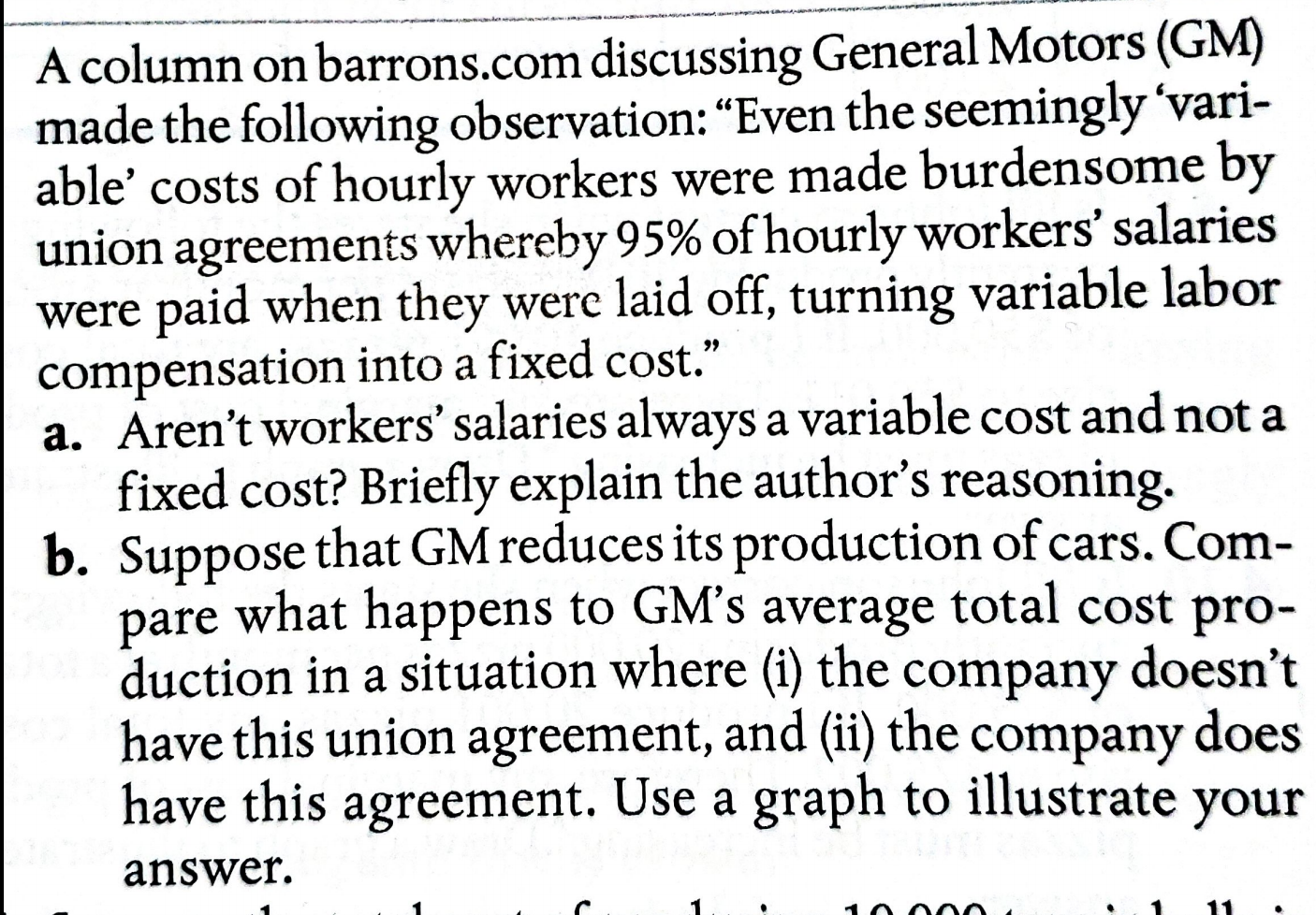 This is the question A column on barrons.com discussing General Motors (GM)