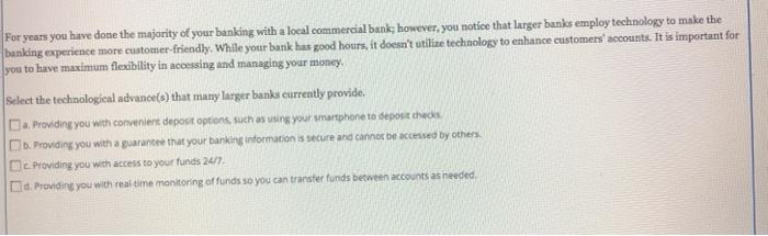  please answer asap For years you have done the majority of