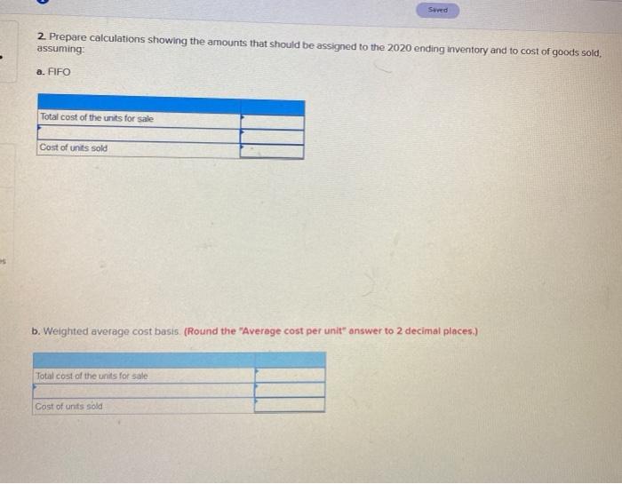 where I could add the numbers Problem 6-18A Alternative cost flows-periodic LOS