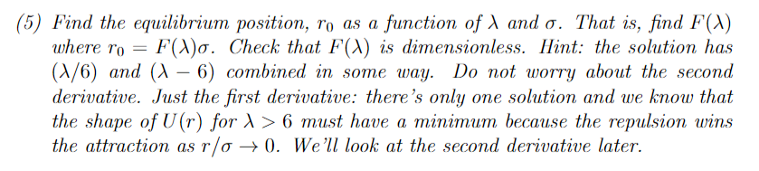 (r) is the potential energy between the two atoms, r is the