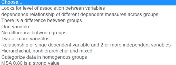 MANOVA Discriminant Analysis Null Hypothesis Multiple Regression Factorial Analysis Research Question Univariate