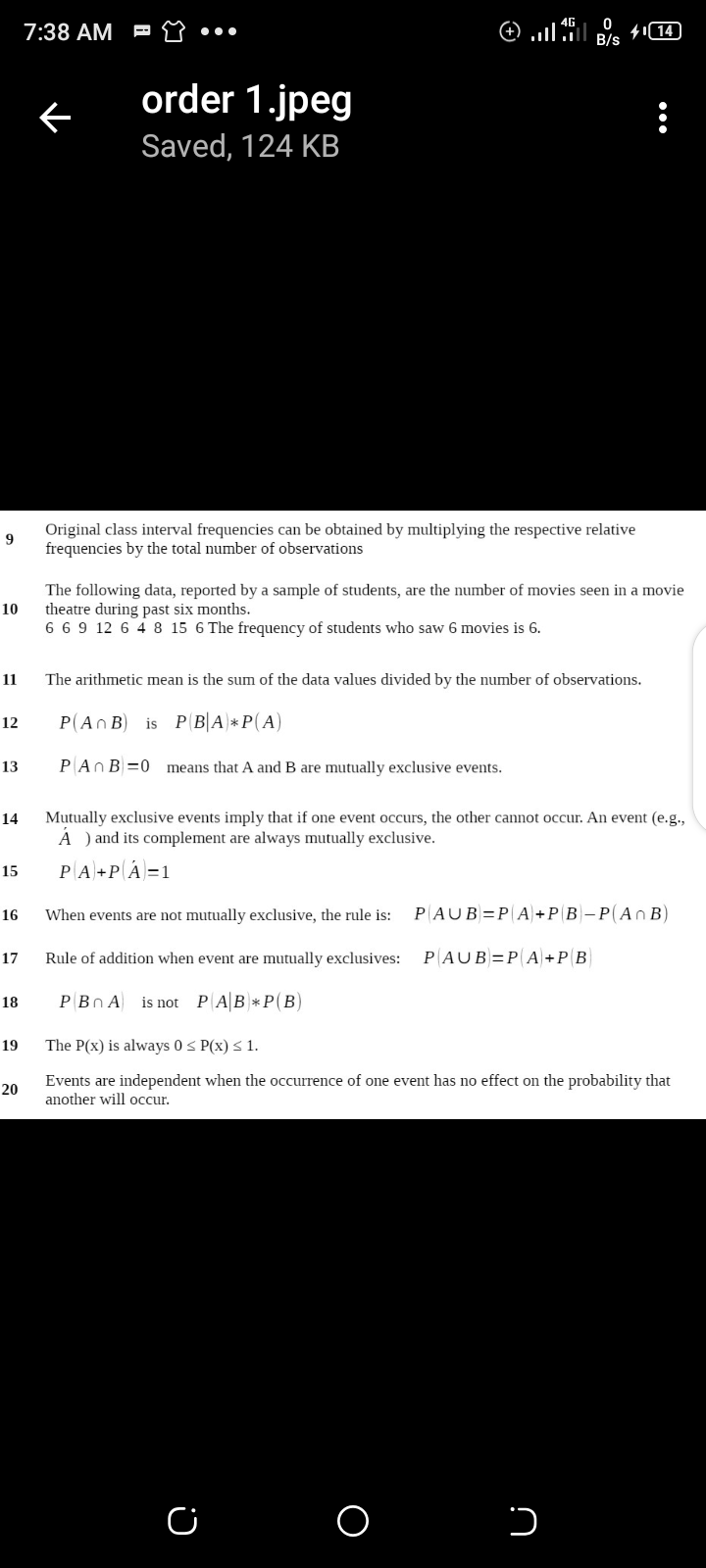 Are the statement true or false? 7:38 AM I: if "H 6
