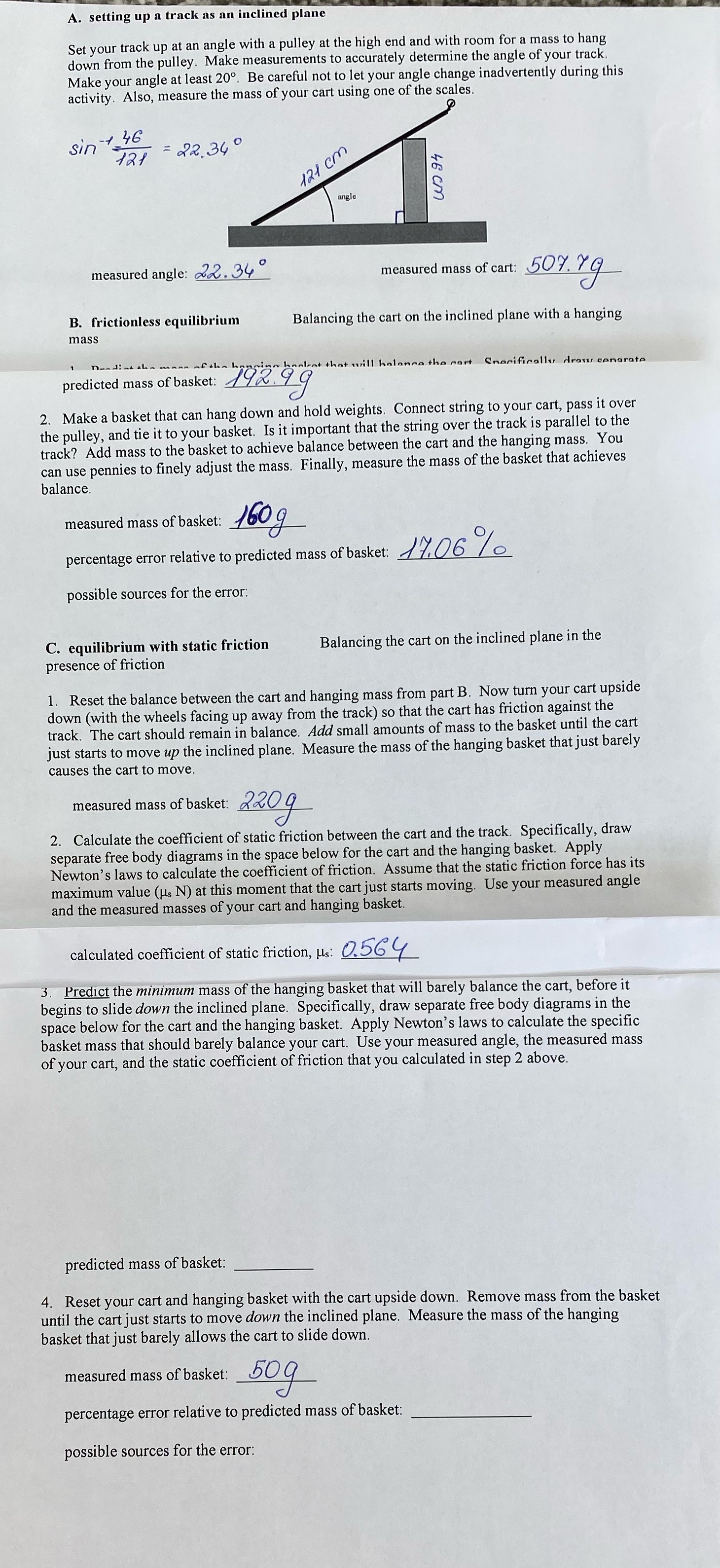 Please answer # 3 and # 4 A. setting up a track