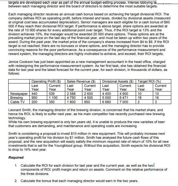 paragraph for each division not in table format please. 