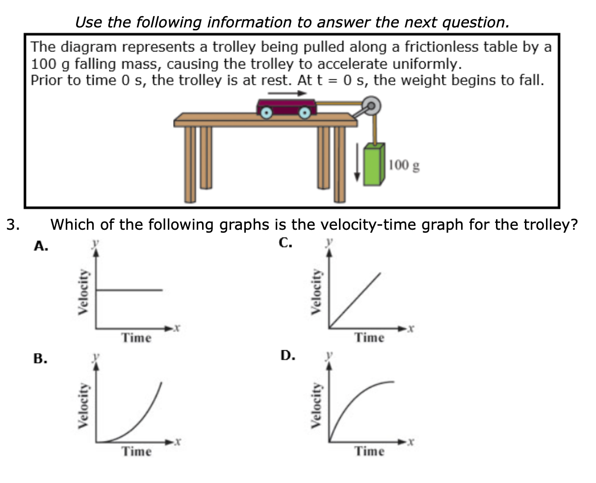 to answer the next question. A car is traveling down a road.