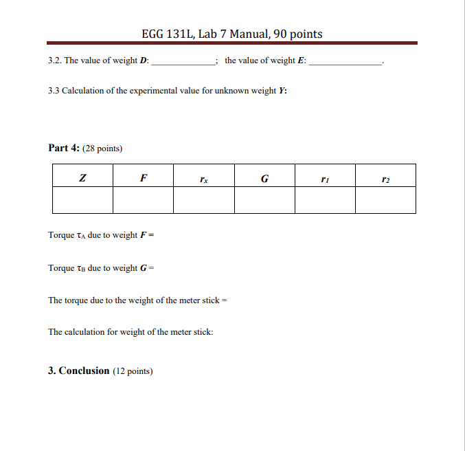 Equilibrium of a Rigid Body Name: 1. Objective To examine the conditions
