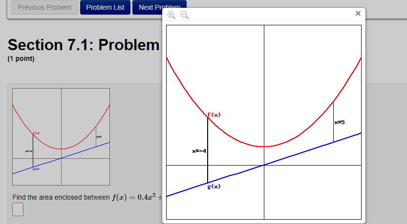 = 4 to a: = 5. D Section 7.1: Problem 10 (1