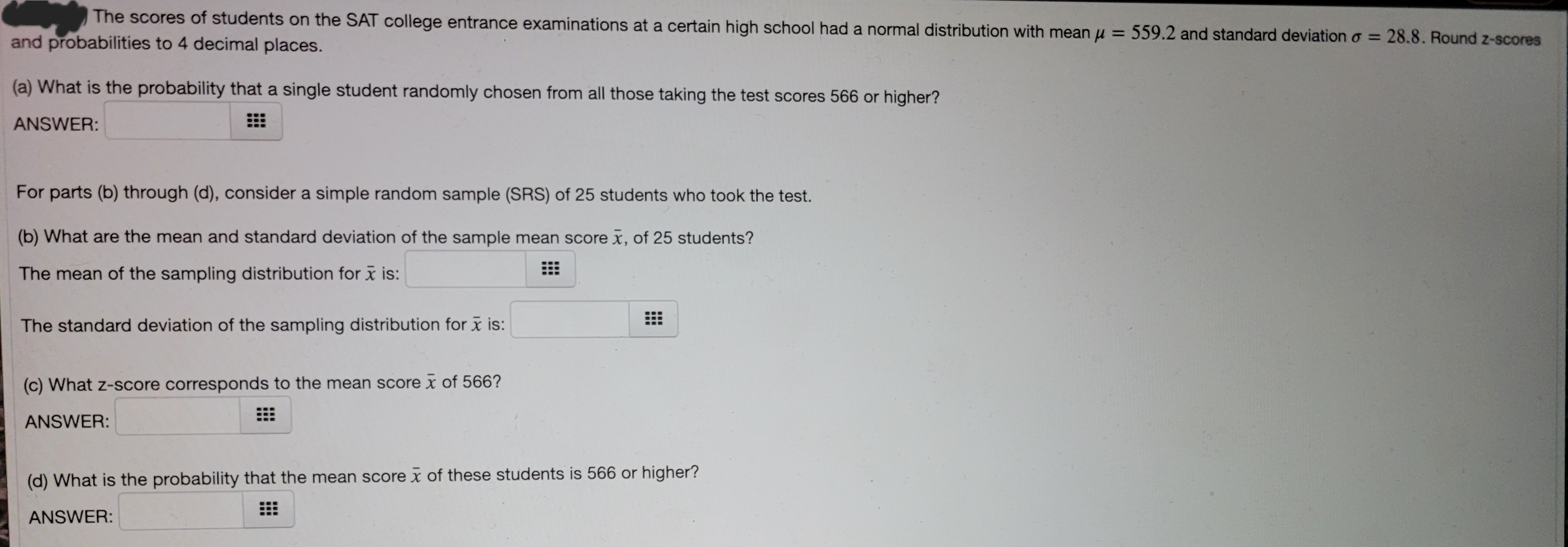 I am only given one attempt at each of these items. Please