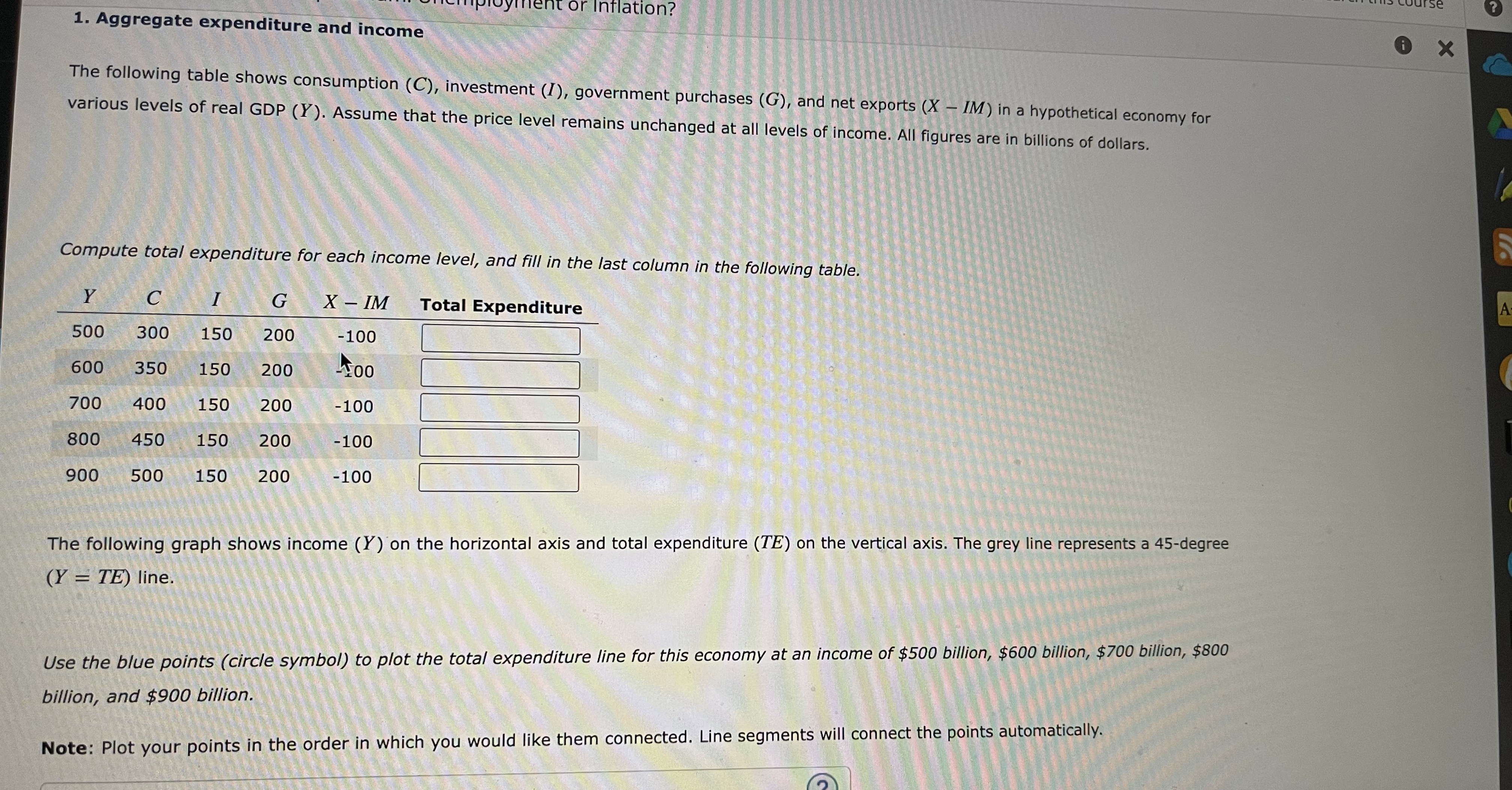 like them connected. Line segments will connect the points automatically. 1000 O