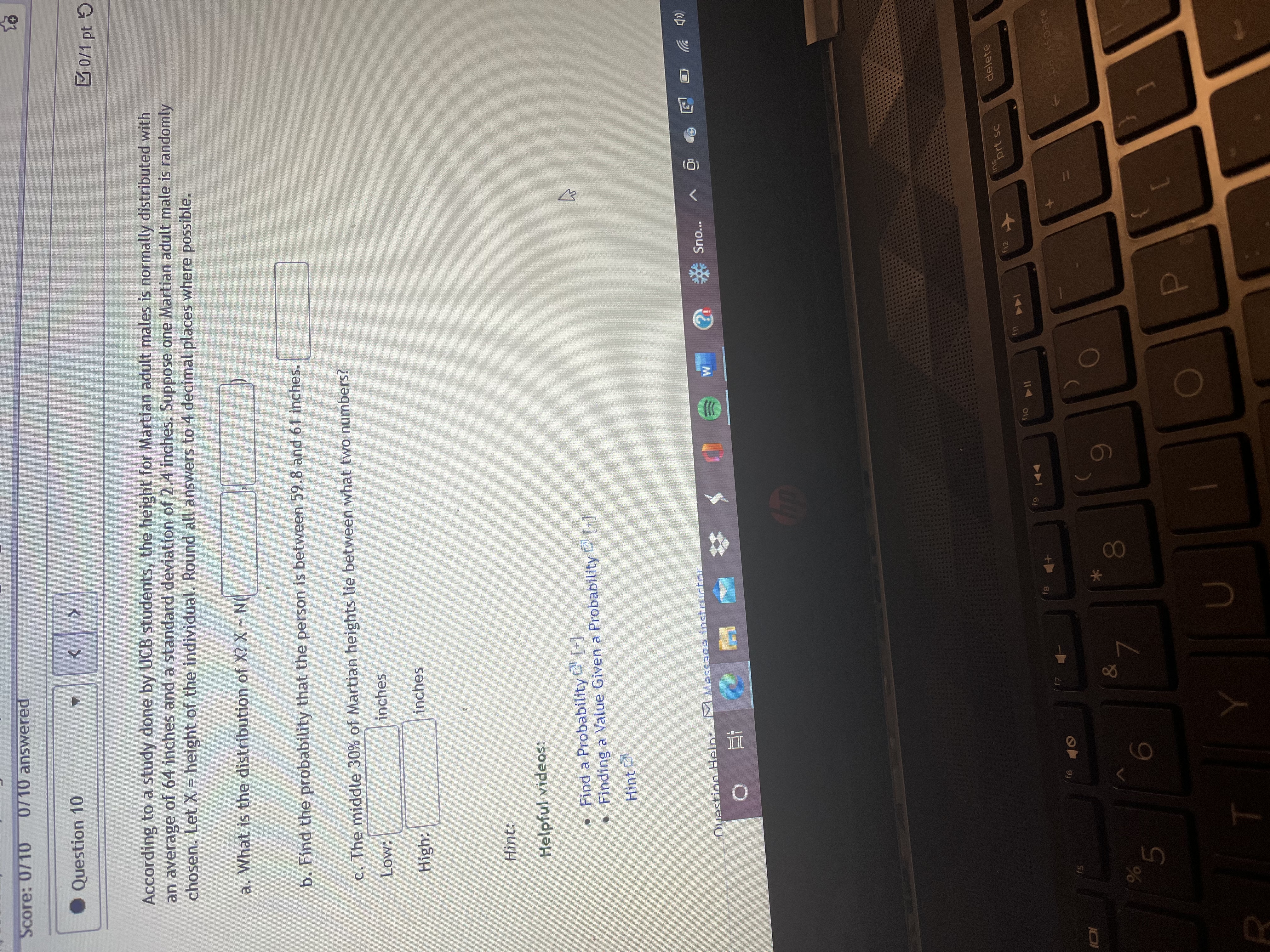 distributed with mean 45,000 and standard deviation 12, 139. Let X =