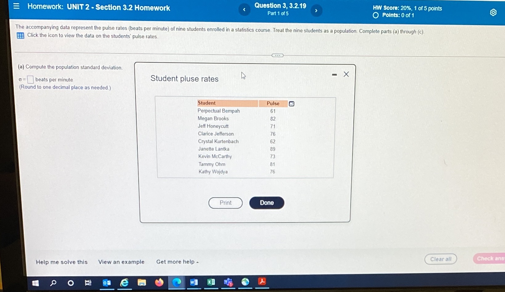  Homework: UNIT 2 - Section 3.2 Homework Question 3, 3.2.19 HW