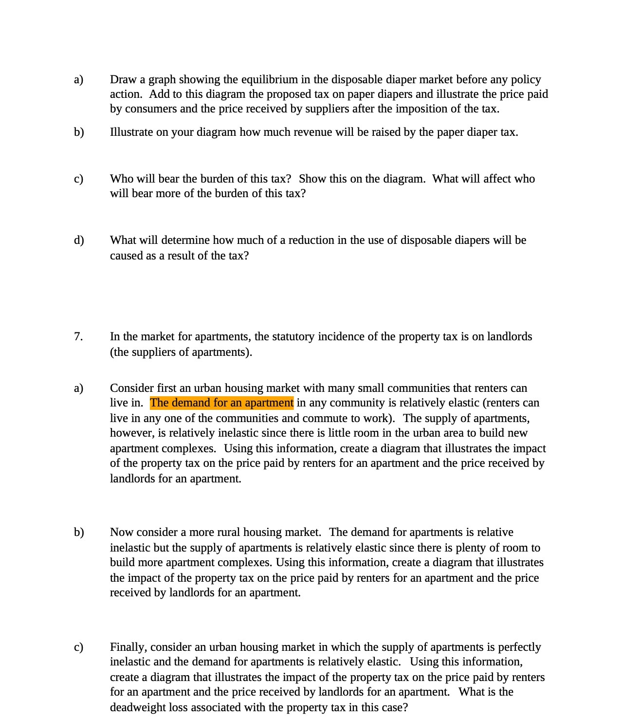  d) '3) Draw a graph showing the equilibrium in the disposable
