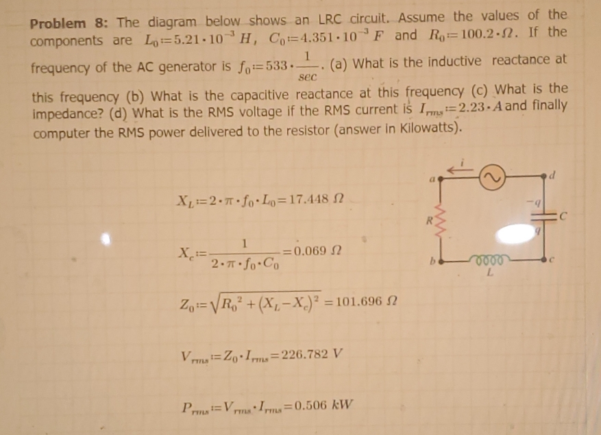 Please help me understand how my professor solved this and plugged in
