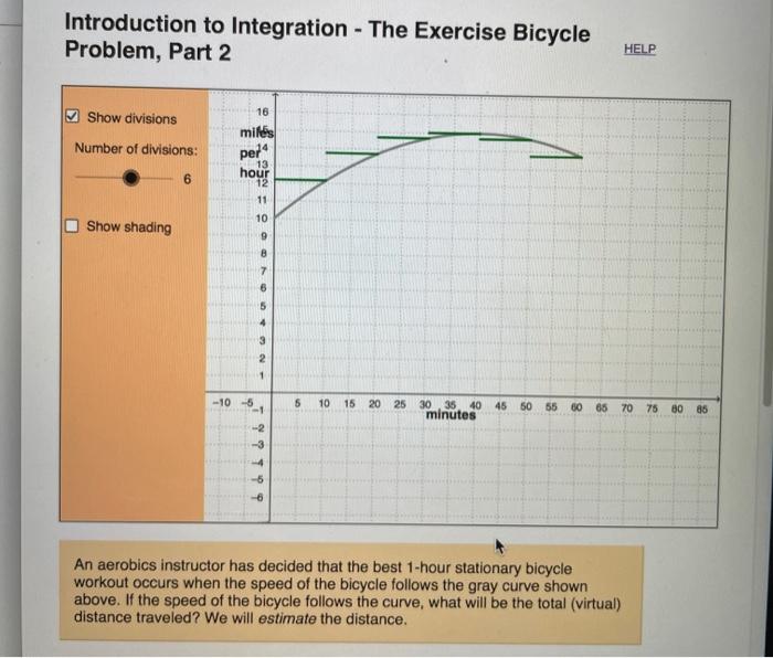 Introduction to Integration - The Exercise Bicycle Problem, Part 2 HELP