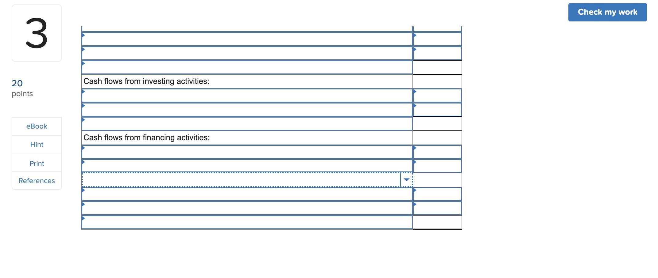 and income statement are presented below, along with additional information. 20 points