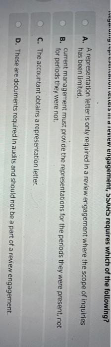 A. known as a result of the accountant's procedures. If the review