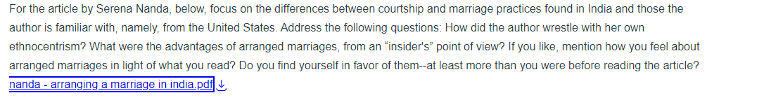  For the article by Serena Nanda, below, focus on the differences