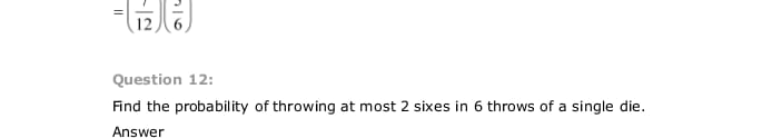 the probability distribution of (i) number of heads in two tosses of