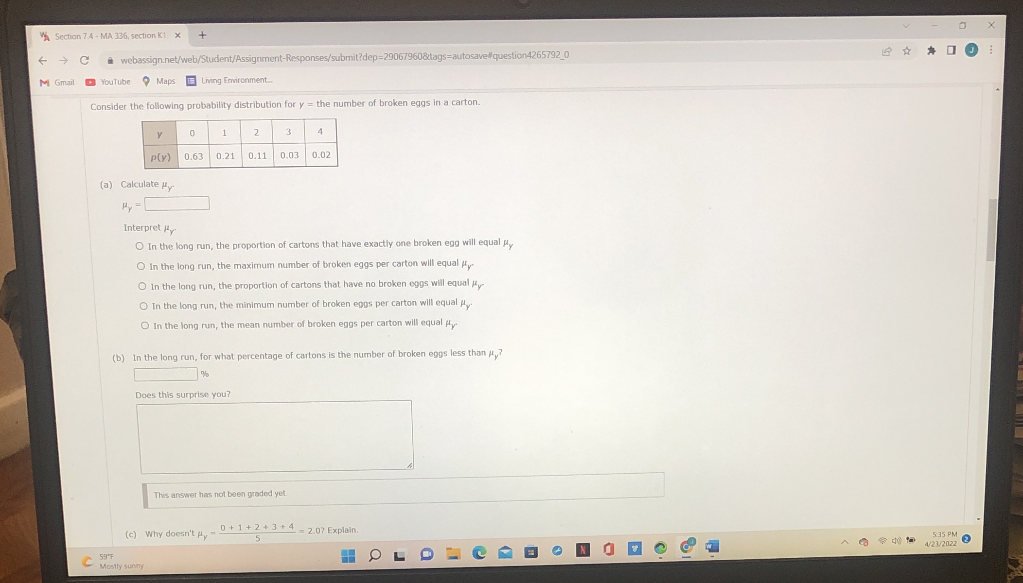 A Section 7.4 - MA 336, section K1 x + X
