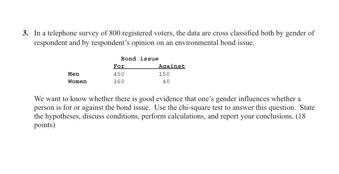 Unit 13 F.R. AP Statistics #3 Question 3. in a telephone survey