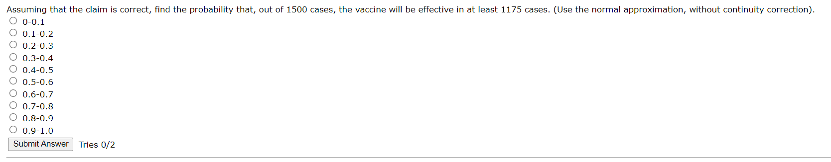 but less than 10 correct? O 0-0.1 O 0.1-0.2 O 0.2-0.3 O