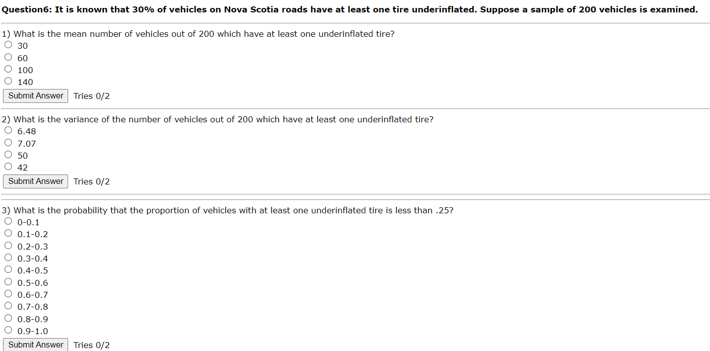 continuity correction). O 0-0.1 O 0.1-0.2 O 0.2-0.3 O 0.3-0.4 O 0.4-0.5