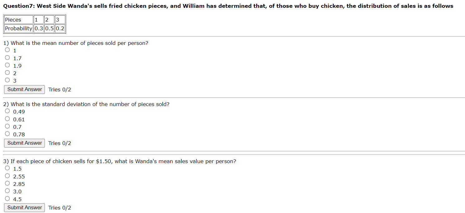 Tries 0/2Question4: A game consists of tossing two coins, first a dime