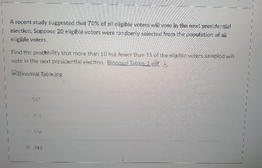 Please help me out A recent study suggested that 70% of all