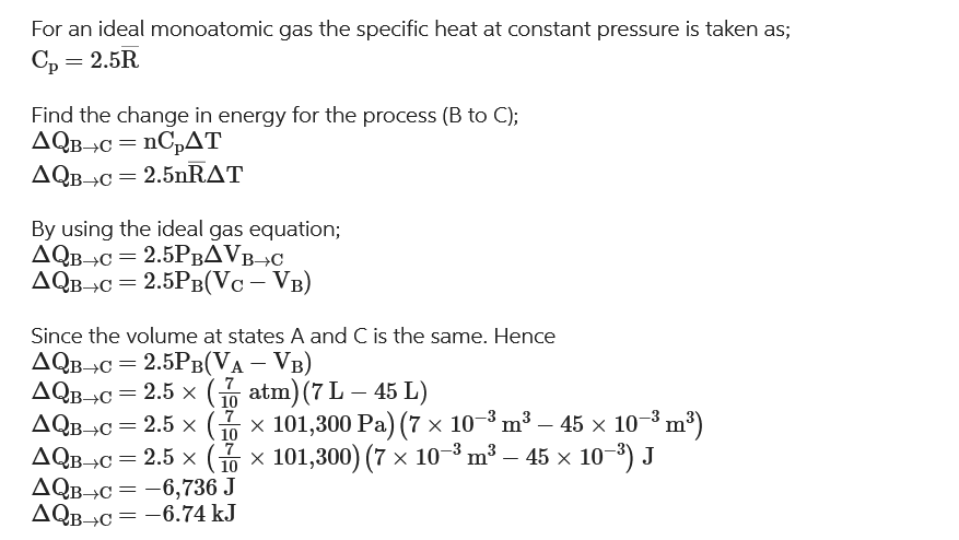 C T V (liters) VA VB A 1.00-mol sample of an ideal