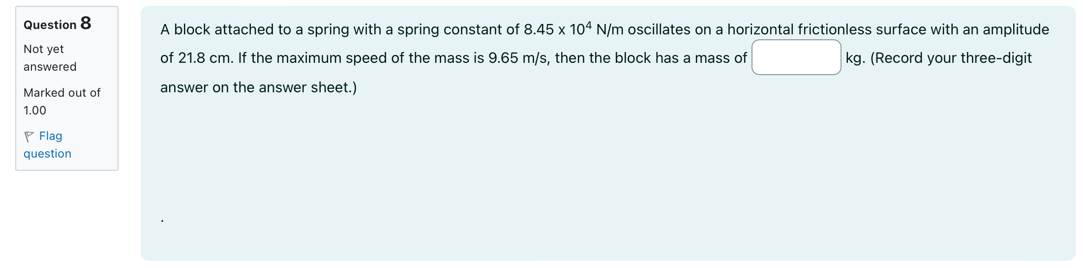 left 2:29:14 Question 7 Which of the graphs best represents a relationship