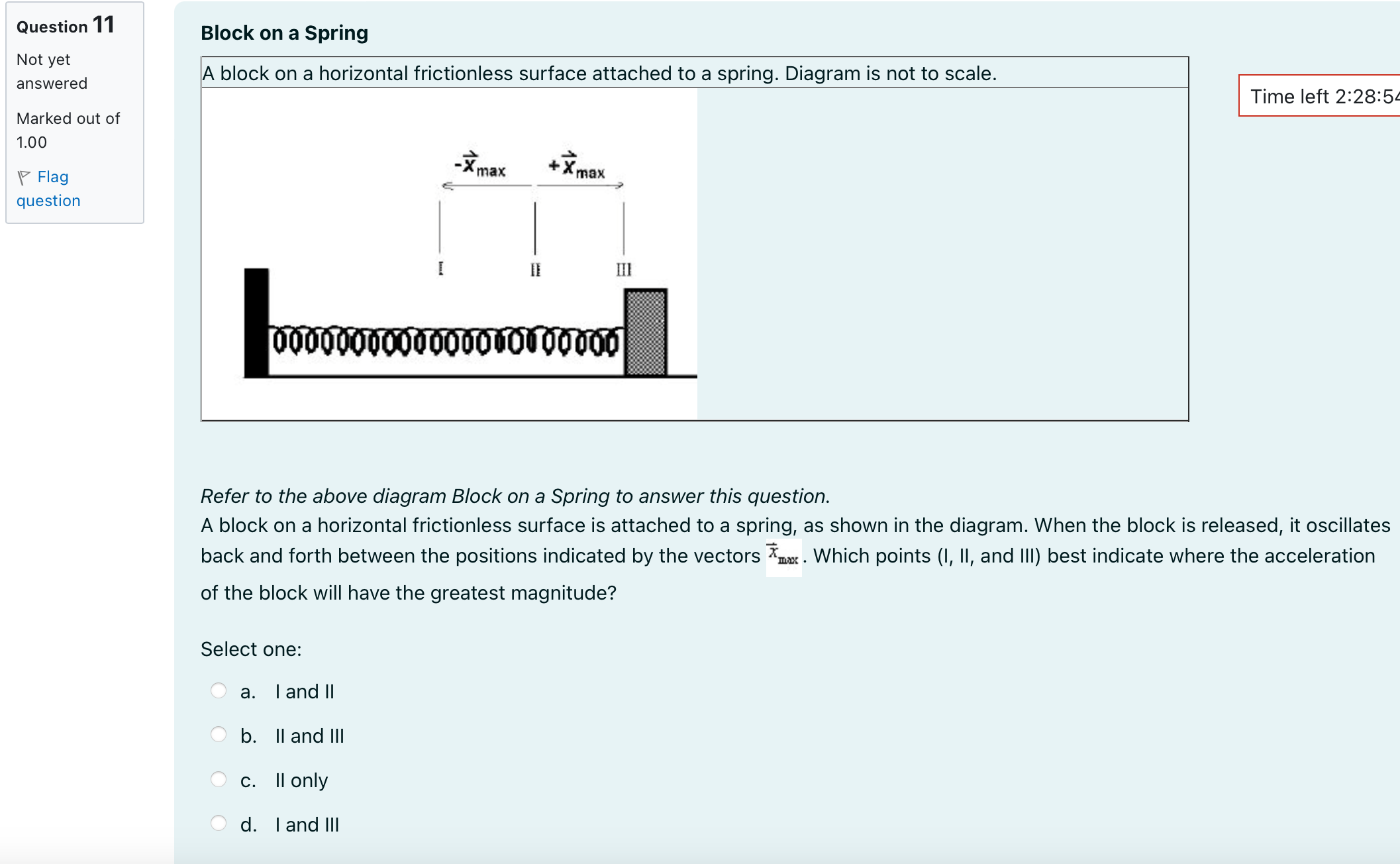 8 A block attached to a spring with a spring constant of