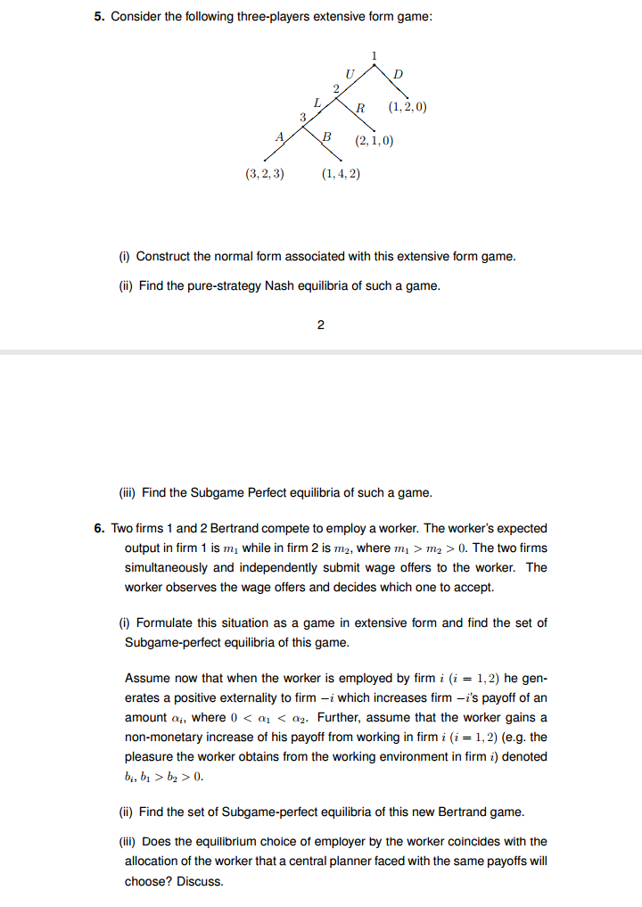 extensive form game: [21.0) (-110) {11.1) {4,3} {it Find the pure-strategy Nash