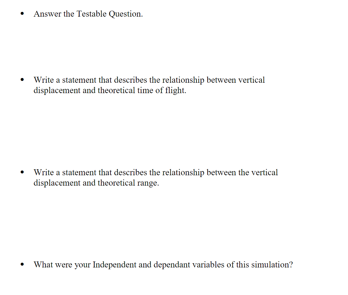 simulation today is to be able to determine how varying the height