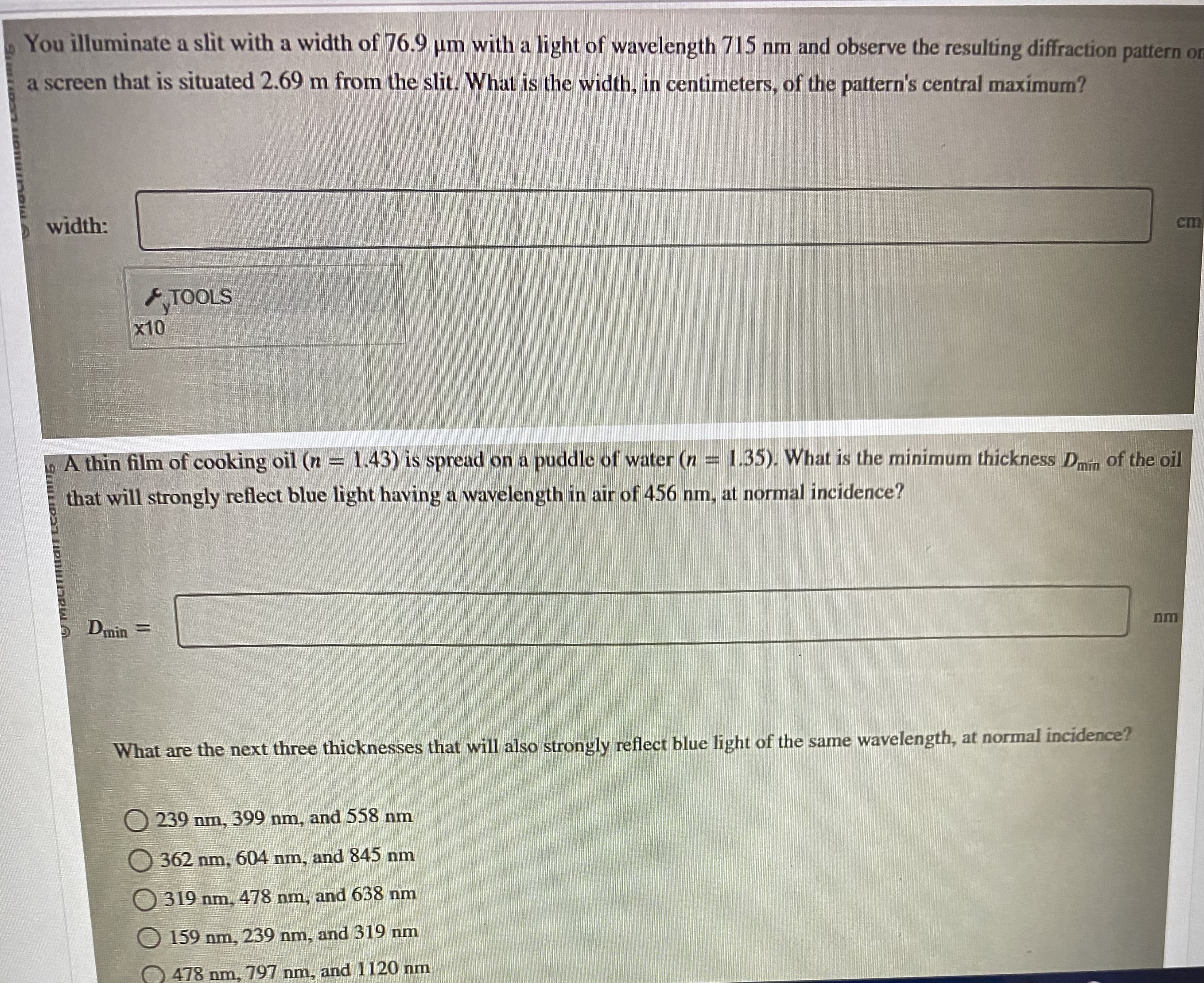 the unknown wavelength if its refraction angle is 0.7750" greater than that