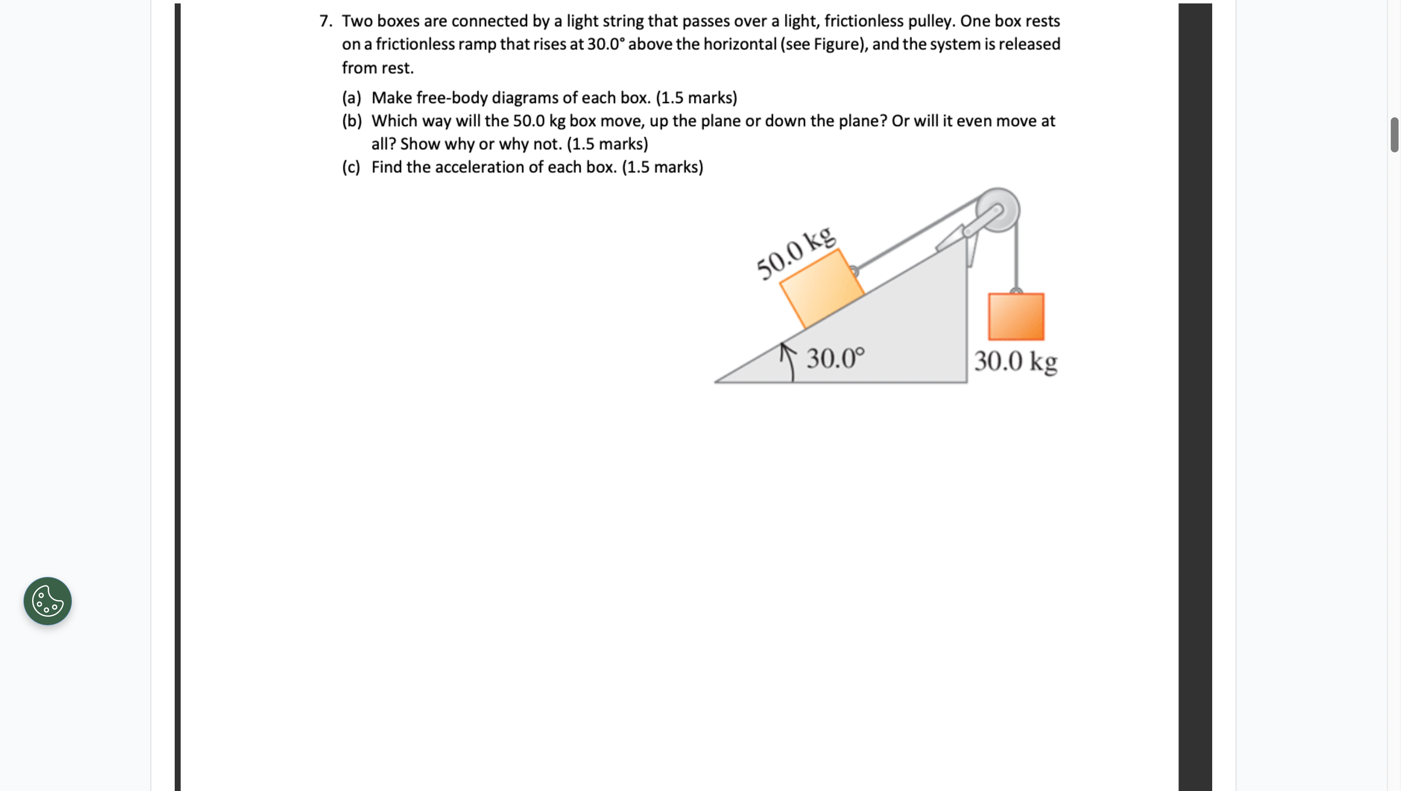 5. A cannon ball is fired from 1.5 m above the ground,