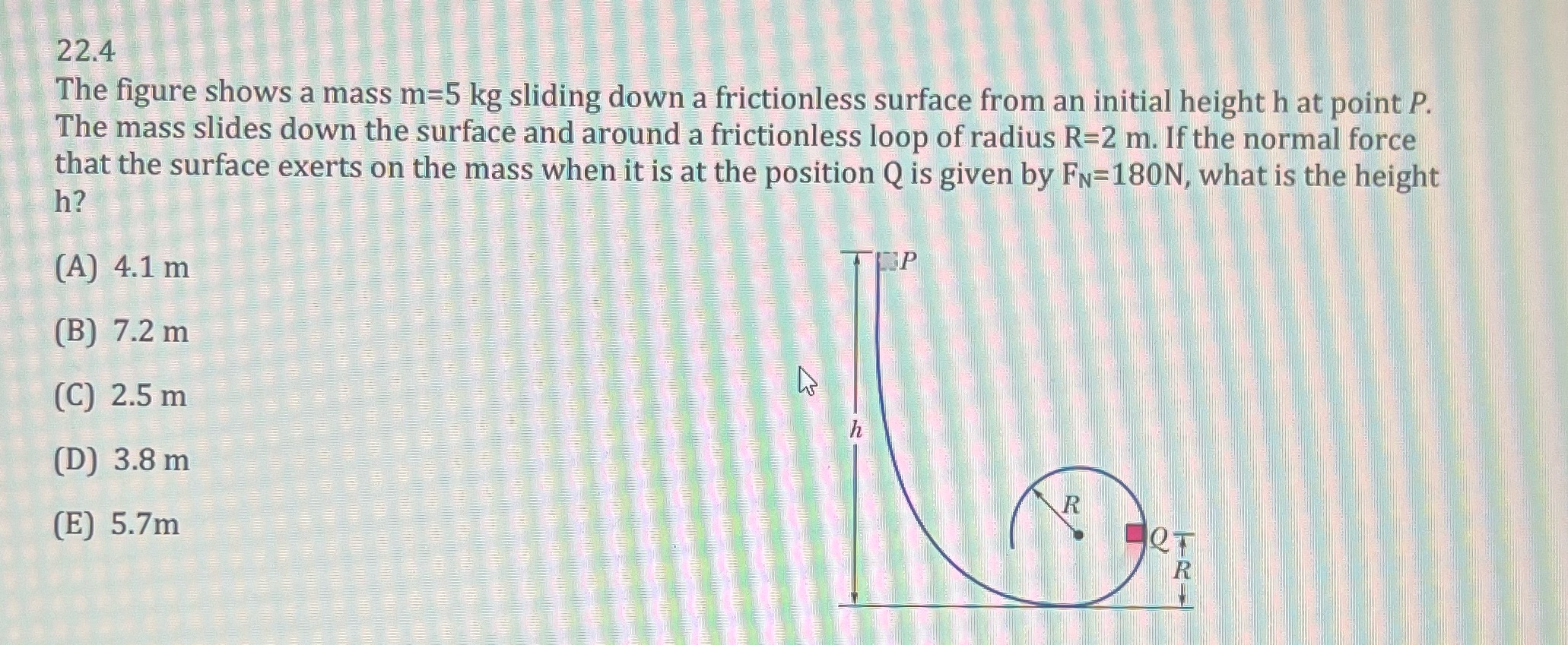 What are the steps on solving this problem? 22.4 The figure shows