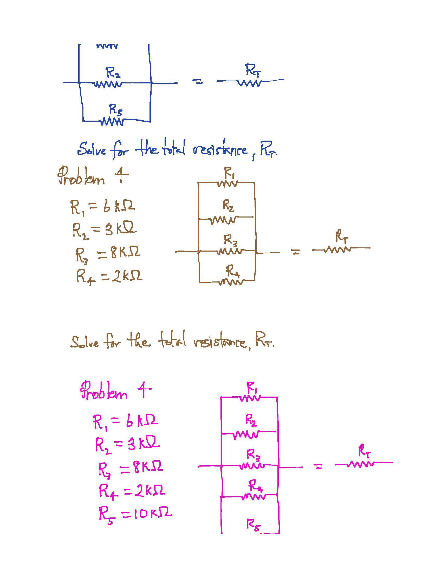 www RT WW Solve for the total resistance, RX. Problem 2 R