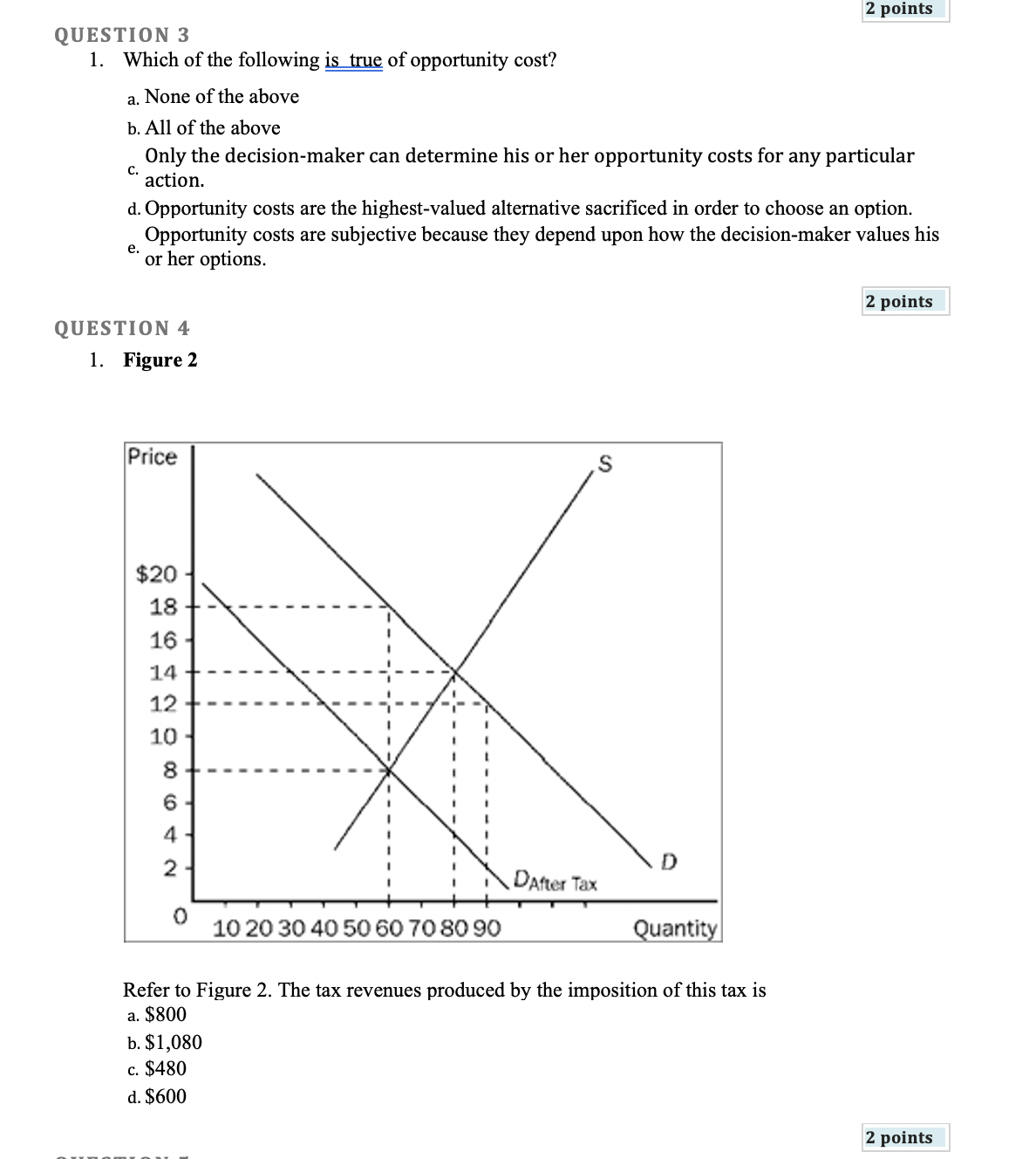 Figure 1, point A is most likely a. unattainable meaning it cannot