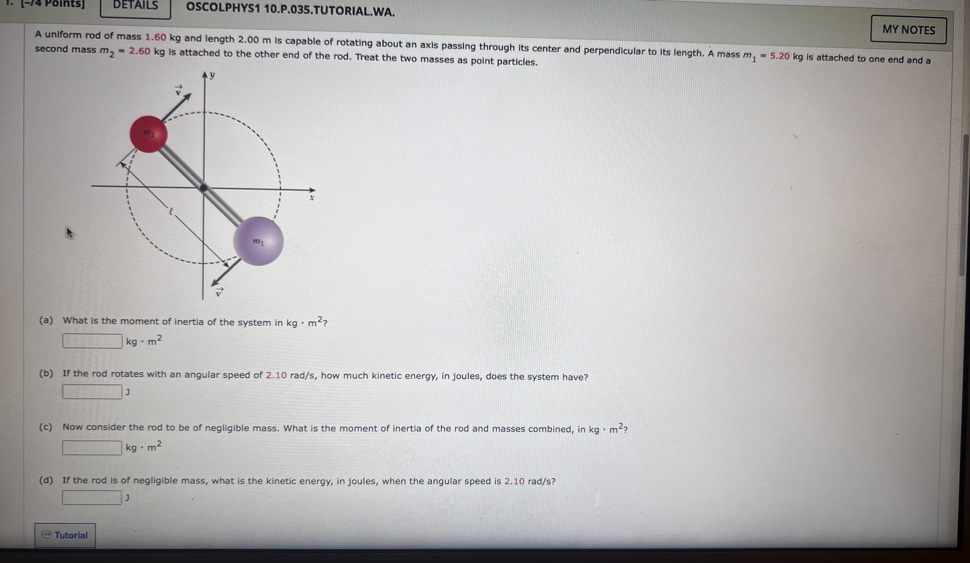 the ramp without slipping. The bottom of the ramp is at a