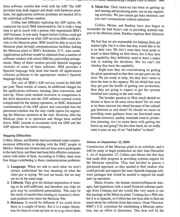 from software vendors that work with the ASP. The ASP provides