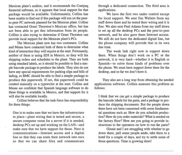 help desk support and deals with hardware problems, but applications software problems