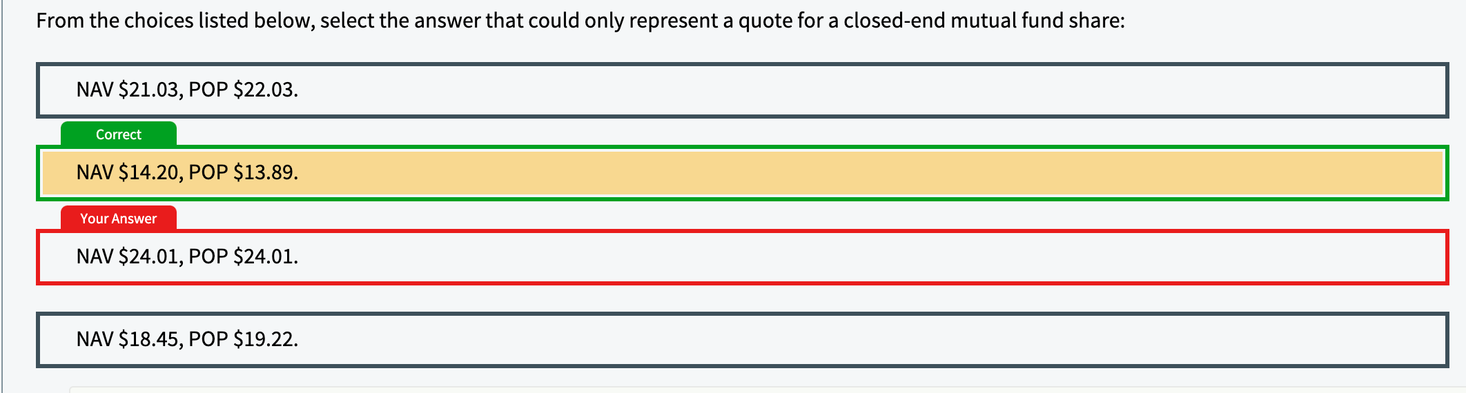 From the choices listed below, select the answer that could only