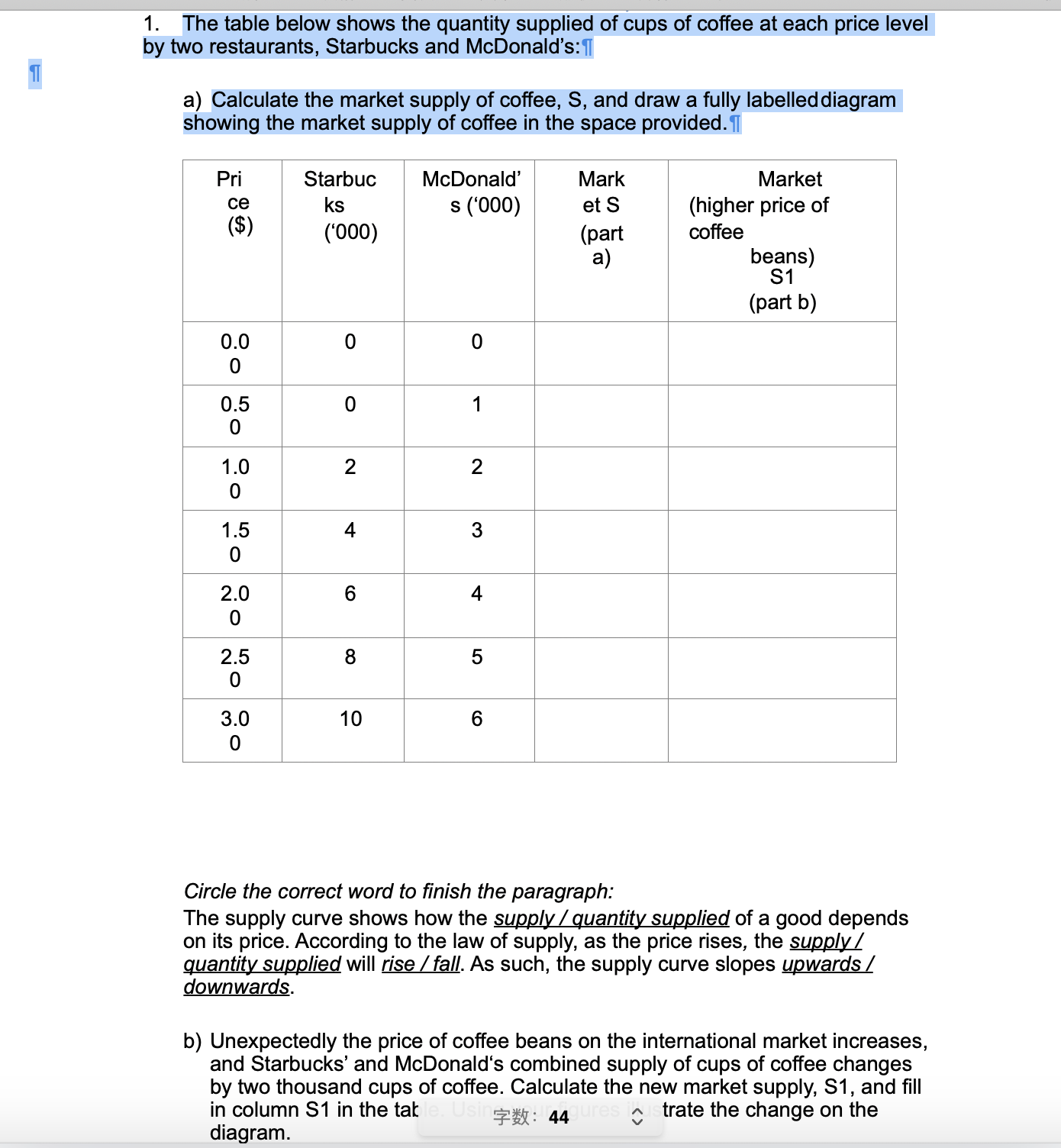 please help me that how to solve this question, thank you 1.
