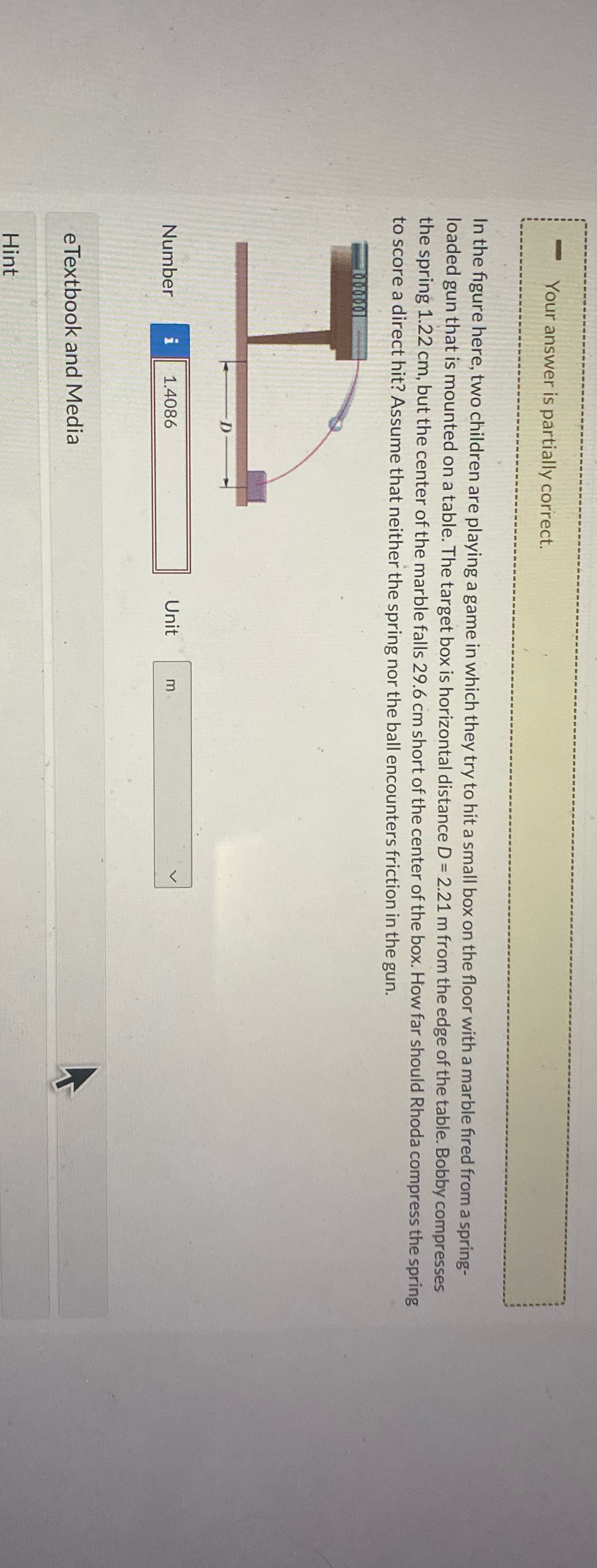  Your answer is partially correct. In the figure here, two children