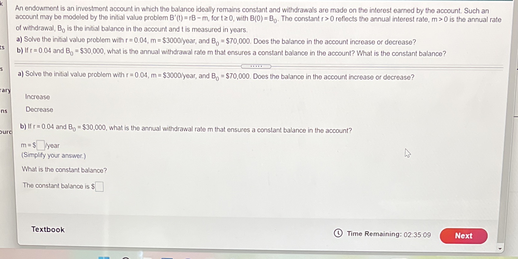 Can someone please explain it to me ASAP??!!! An endowment is an