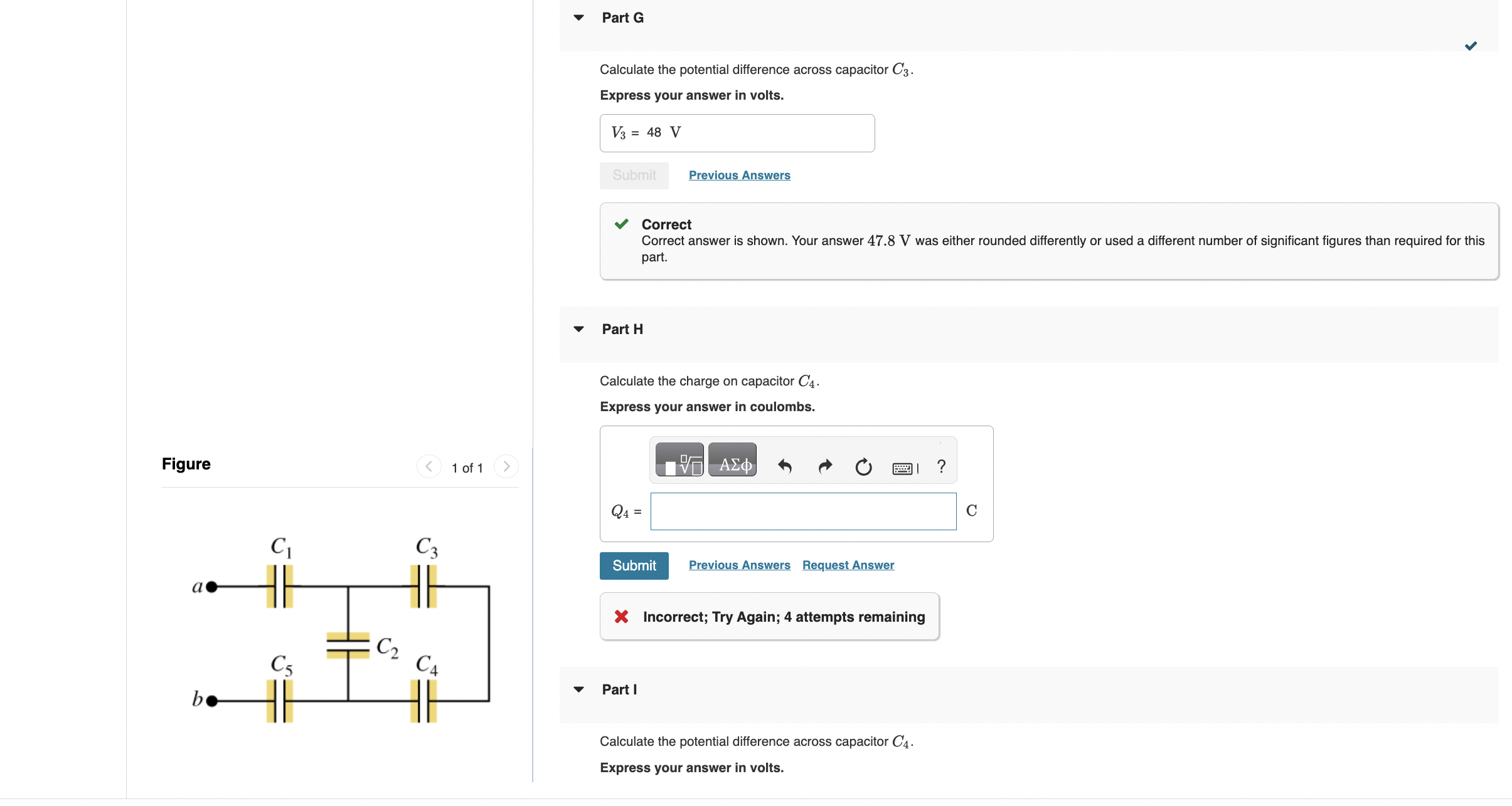 C2 = C3 = C4 = Express your answer in farads. 7g