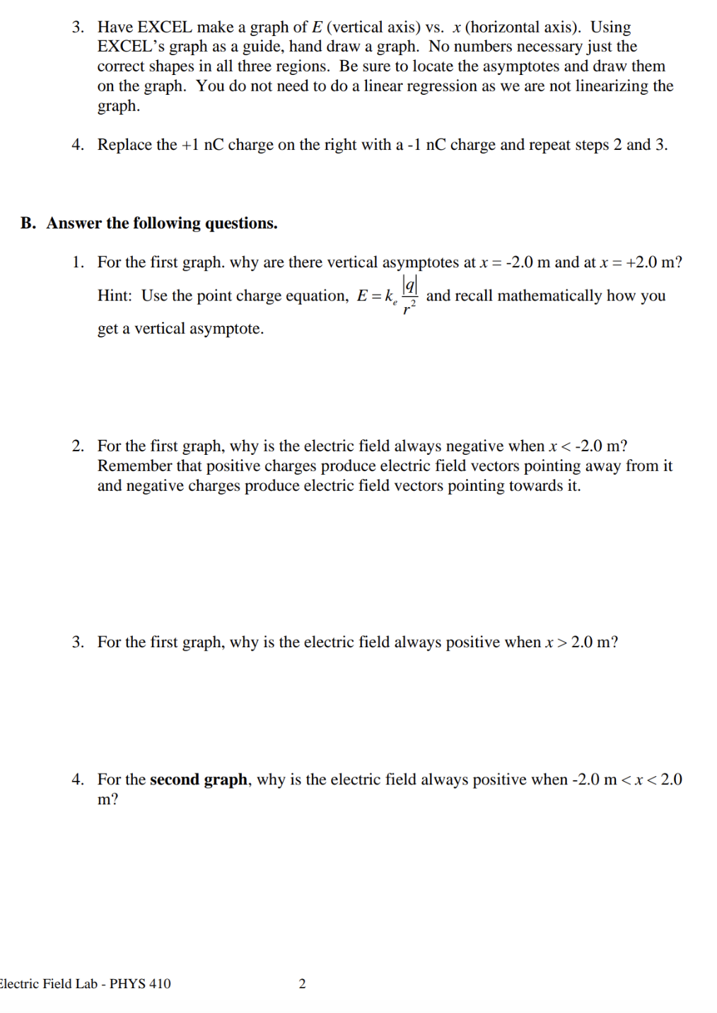 use the phet simulation \"Charges and Fields": https:fx'phctxolorado.edur'simsrhtmlt'chargos-and-t'icldsflatchchargcs-and-clds_en.htm1 Experiment A. Collecting Data