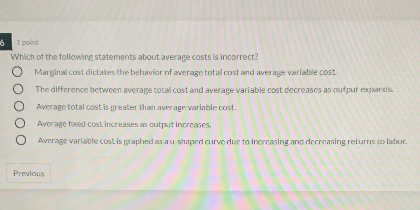 How do I answer this question 6 1 point Which of the