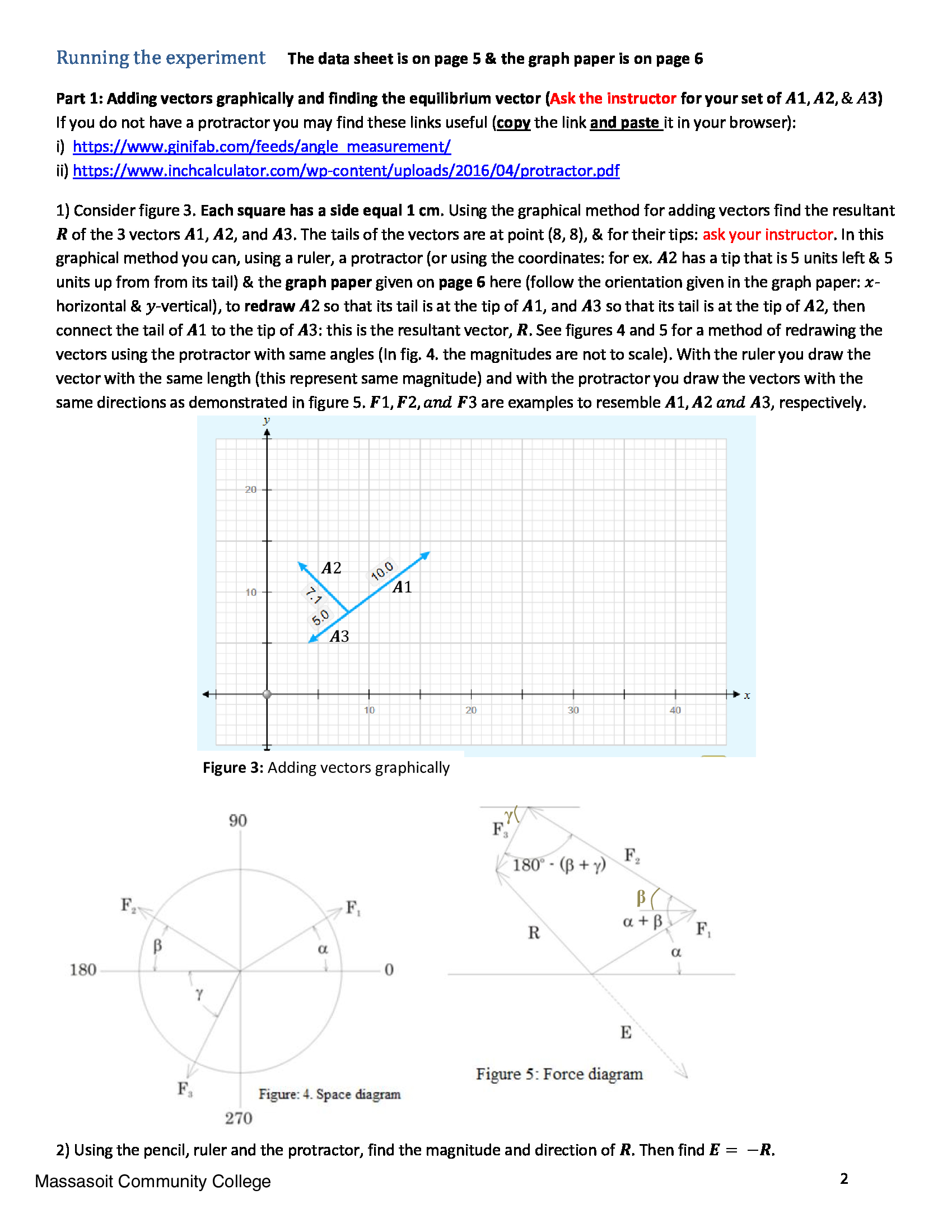 To study resolution of a two dimensional vector and the addition method
