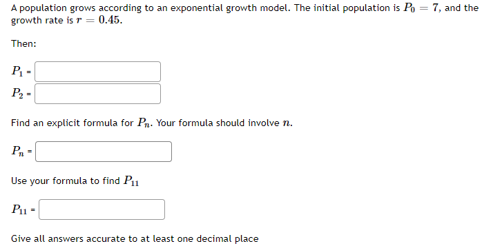 formula should involve \"I: [use lowercase n]: Use your explicit formula to